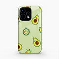 Cute Avocado Glossy Metal Case Cover For Oppo Reno 15 5G