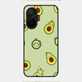 Cute Avocado Glossy Metal Case Cover For Poco F7 5G