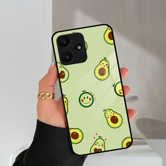 Cute Avocado Glossy Metal Case Cover For Poco ShopOnCliQ