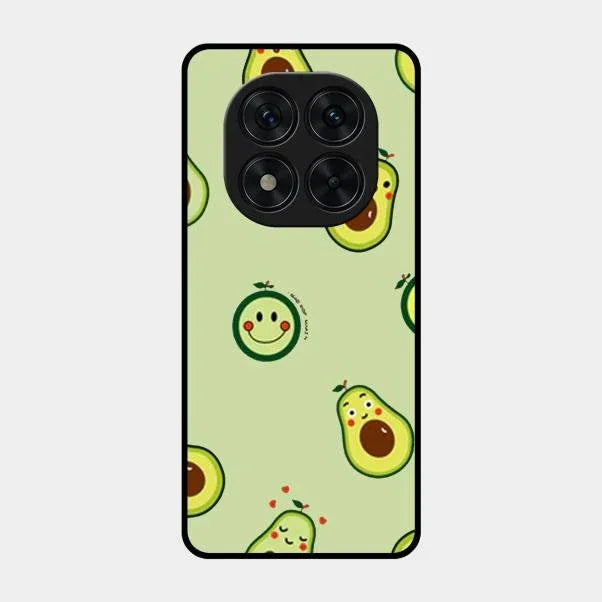 Cute Avocado Glossy Metal Case Cover For Poco X7 5G