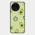 Cute Avocado Glossy Metal Case Cover For Realme 11 5G