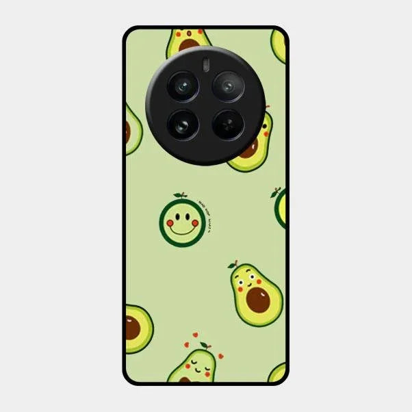 Cute Avocado Glossy Metal Case Cover For Realme 12 Pro 5G