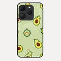 Cute Avocado Glossy Metal Case Cover For Realme 15T 5G