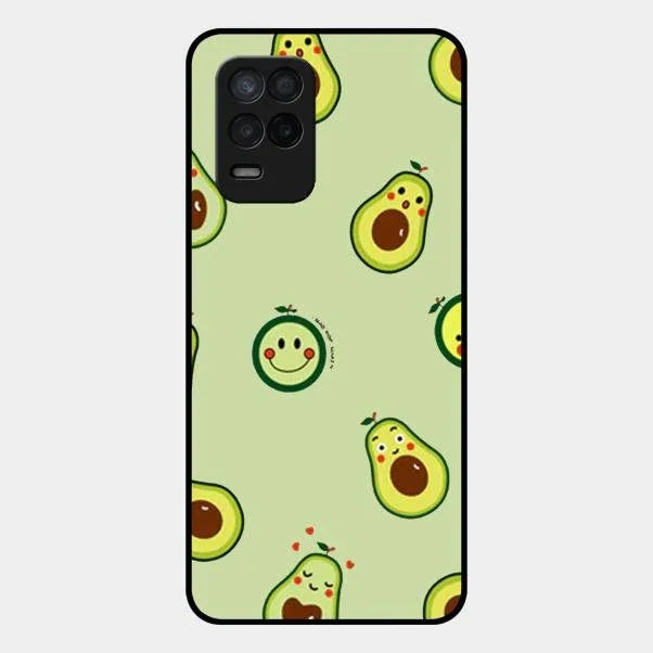 Cute Avocado Glossy Metal Case Cover For Realme 9 5G