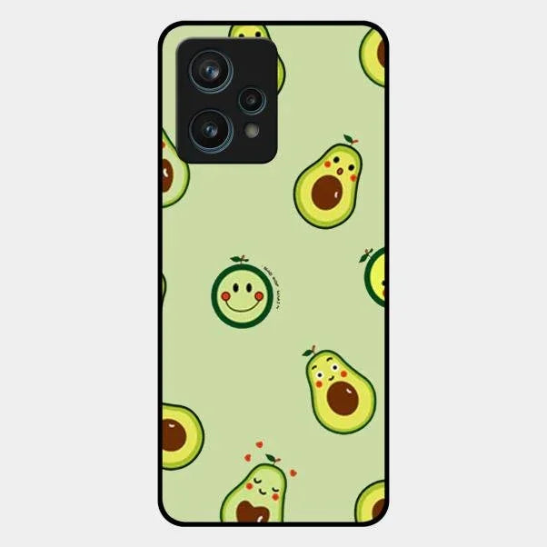 Cute Avocado Glossy Metal Case Cover For Realme 9 Pro Plus 5G