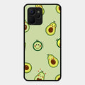 Cute Avocado Glossy Metal Case Cover For Realme 9I 5G