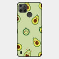 Cute Avocado Glossy Metal Case Cover For Realme C21Y