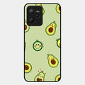 Cute Avocado Glossy Metal Case Cover For Realme C35