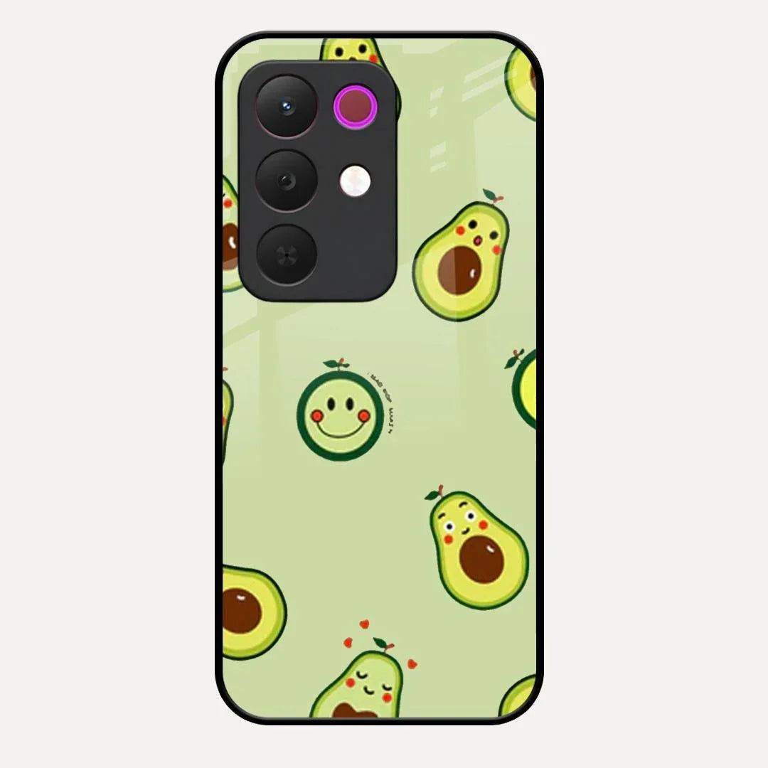 Cute Avocado Glossy Metal Case Cover For Realme C85 5G