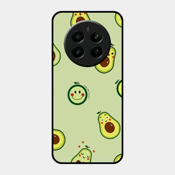 Cute Avocado Glossy Metal Case Cover For Realme P1 5G