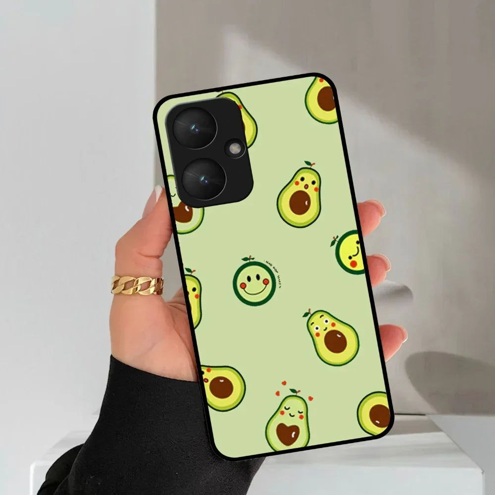 Cute Avocado Glossy Metal Case Cover For Redmi - ShopOnCliQ