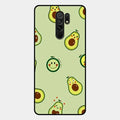 Cute Avocado Glossy Metal Case Cover For Redmi 9 Prime