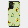 Cute Avocado Glossy Metal Case Cover For Redmi Note 10 Pro Max