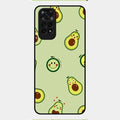 Cute Avocado Glossy Metal Case Cover For Redmi Note 11