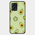 Cute Avocado Glossy Metal Case Cover For Redmi Note 12 5G