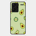 Cute Avocado Glossy Metal Case Cover For Redmi Note 13 Pro Plus 5G