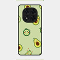Cute Avocado Glossy Metal Case Cover For Redmi Note 14 Pro 5G