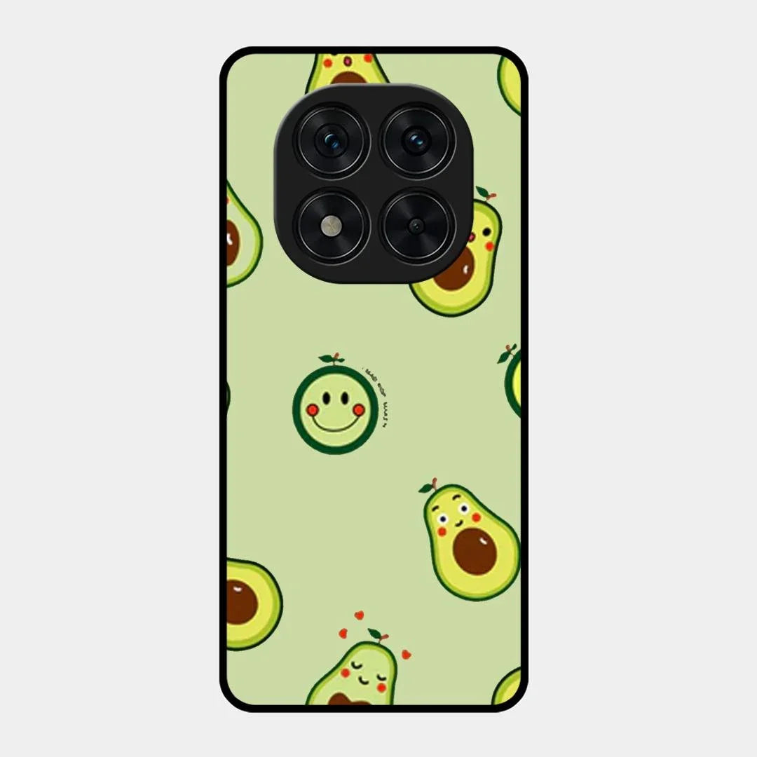 Cute Avocado Glossy Metal Case Cover For Redmi Note 15 Pro Plus 5G