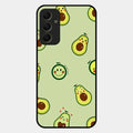 Cute Avocado Glossy Metal Case Cover For Samsung Galaxy A34 5G
