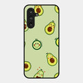 Cute Avocado Glossy Metal Case Cover For Samsung Galaxy F36 5G