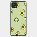 Cute Avocado Glossy Metal Case Cover For Samsung Galaxy F42 5G