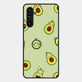 Cute Avocado Glossy Metal Case Cover For Samsung Galaxy F54 5G