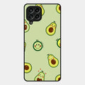 Cute Avocado Glossy Metal Case Cover For Samsung Galaxy M53 5G