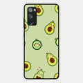 Cute Avocado Glossy Metal Case Cover For Samsung Galaxy S20 Fe 5G