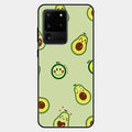 Cute Avocado Glossy Metal Case Cover For Samsung Galaxy S20 Ultra