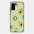 Cute Avocado Glossy Metal Case Cover For Samsung Galaxy S20