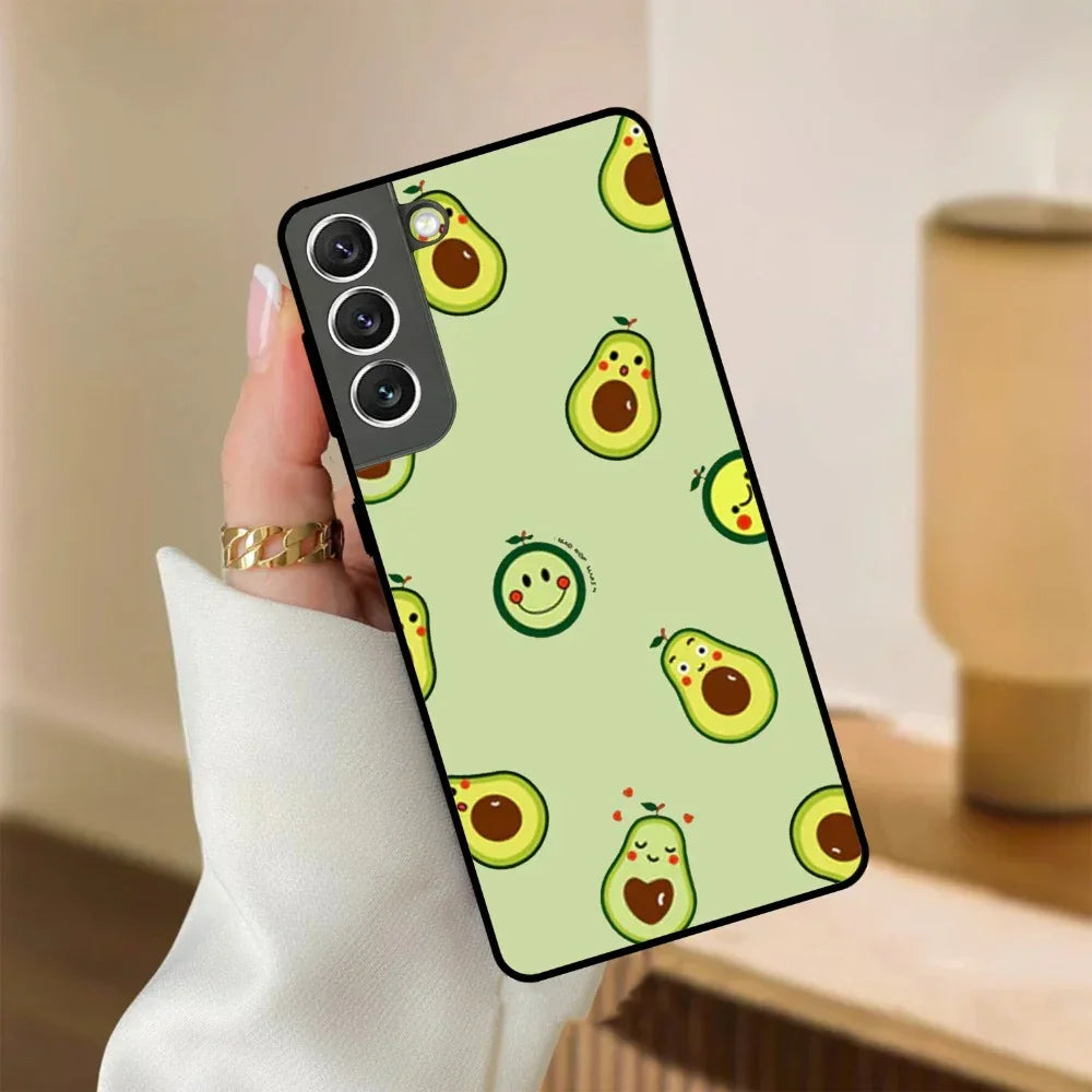 Cute Avocado Glossy Metal Case Cover For Samsung - ShopOnCliQ