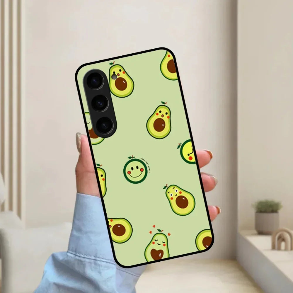 Cute Avocado Glossy Metal Case Cover For Samsung - ShopOnCliQ