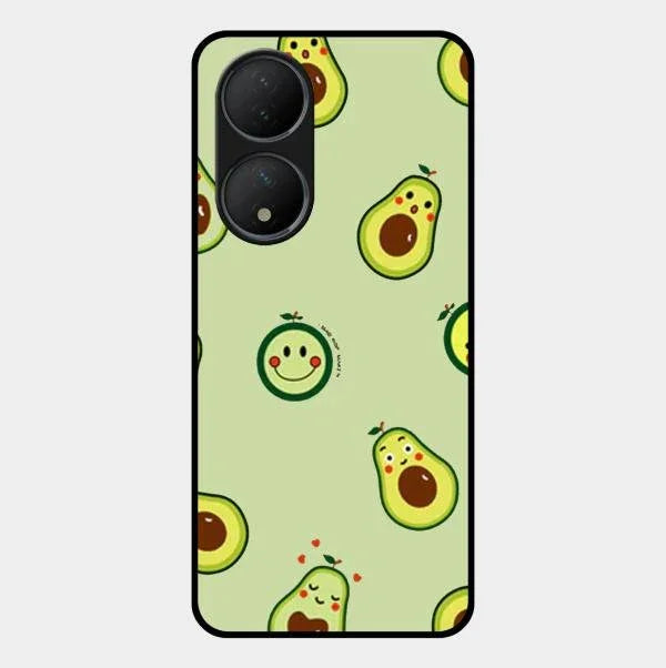 Cute Avocado Glossy Metal Case Cover For Vivo T2 5G
