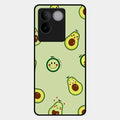 Cute Avocado Glossy Metal Case Cover For Vivo T2 Pro 5G