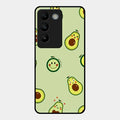 Cute Avocado Glossy Metal Case Cover For Vivo T3 5G