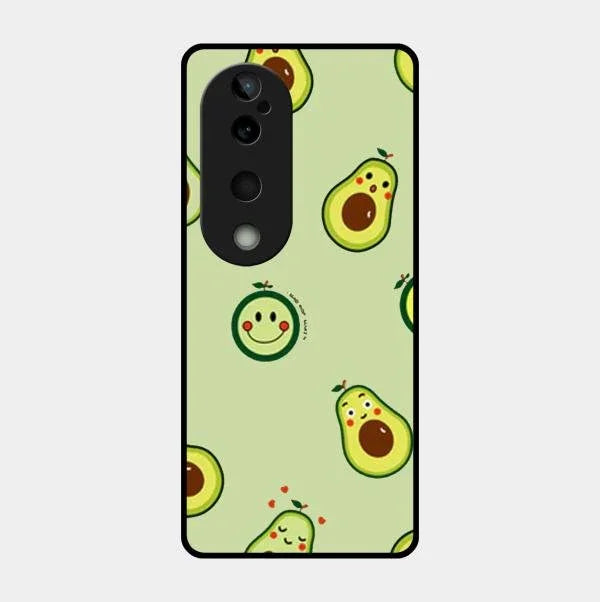 Cute Avocado Glossy Metal Case Cover For Vivo T3 Ultra