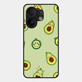 Cute Avocado Glossy Metal Case Cover For Vivo T4 Pro 5G