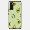 Cute Avocado Glossy Metal Case Cover For Vivo V20 Se