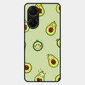 Cute Avocado Glossy Metal Case Cover For Vivo V29E 5G