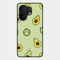 Cute Avocado Glossy Metal Case Cover For Vivo V60 5G