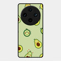 Cute Avocado Glossy Metal Case Cover For Vivo X100 Pro 5G