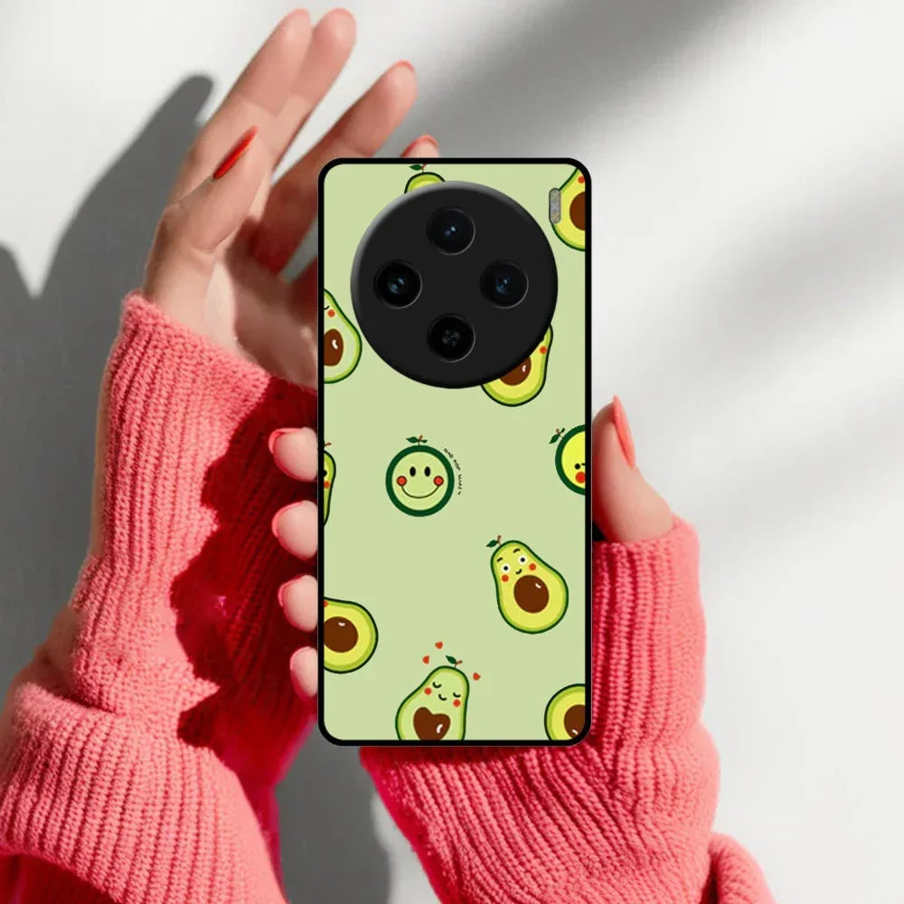 Cute Avocado Glossy Metal Case Cover For Vivo - ShopOnCliQ