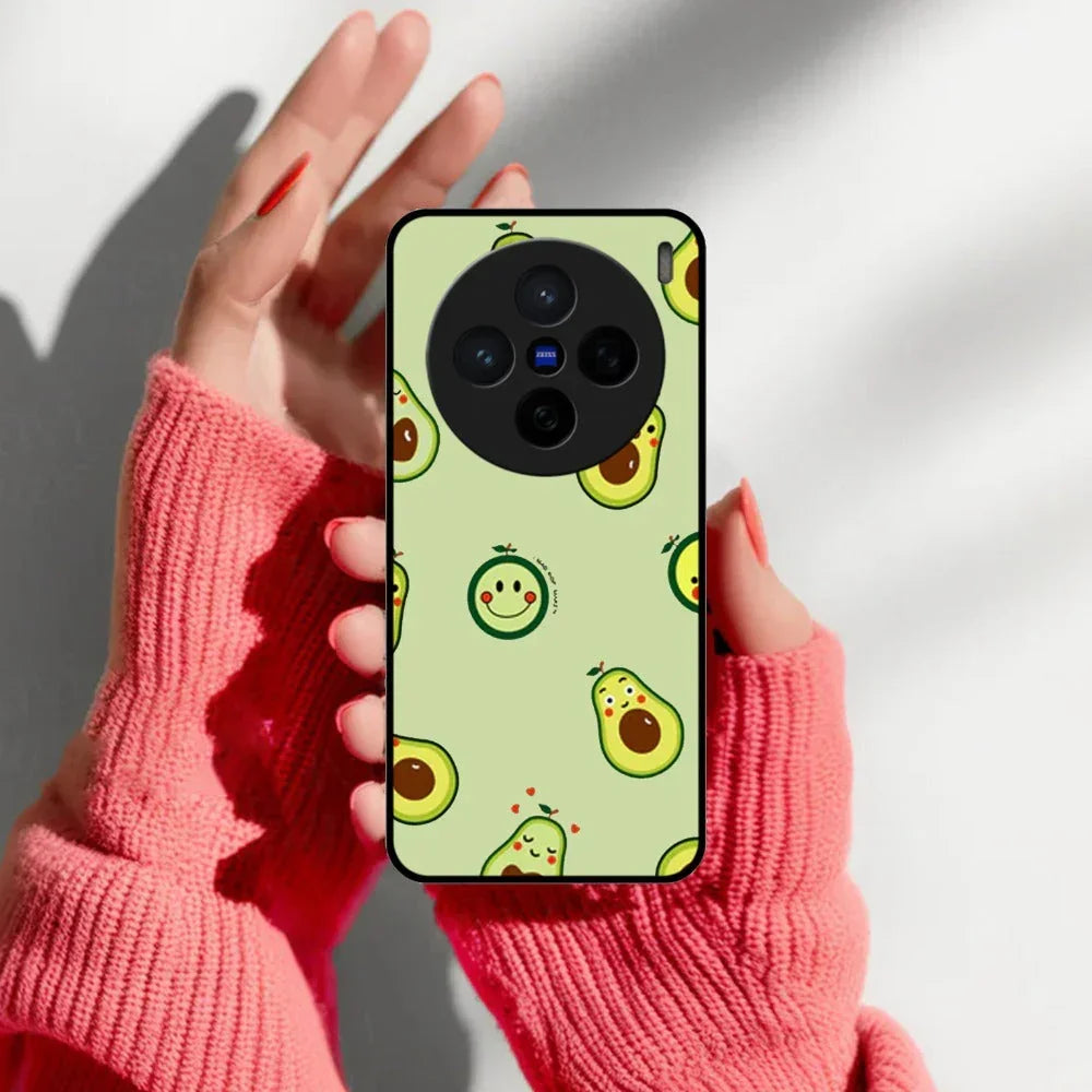 Cute Avocado Glossy Metal Case Cover For Vivo - ShopOnCliQ