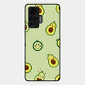 Cute Avocado Glossy Metal Case Cover For Vivo X50 Pro 5G