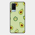 Cute Avocado Glossy Metal Case Cover For Vivo X60 5G