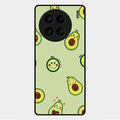 Cute Avocado Glossy Metal Case Cover For Vivo X90 Pro 5G