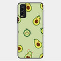 Cute Avocado Glossy Metal Case Cover For Vivo Y12G