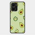 Cute Avocado Glossy Metal Case Cover For Vivo Y16