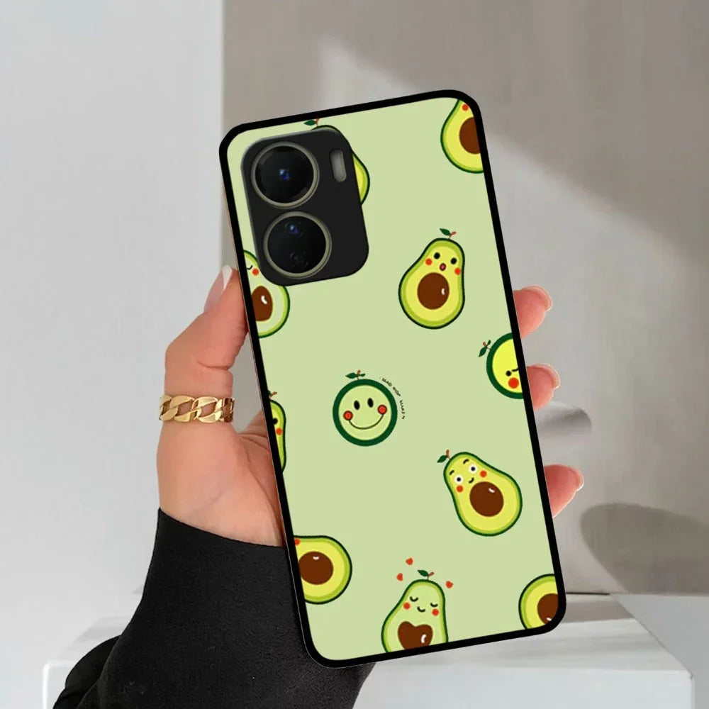 Cute Avocado Glossy Metal Case Cover For Vivo - ShopOnCliQ