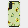 Cute Avocado Glossy Metal Case Cover For Vivo Y18